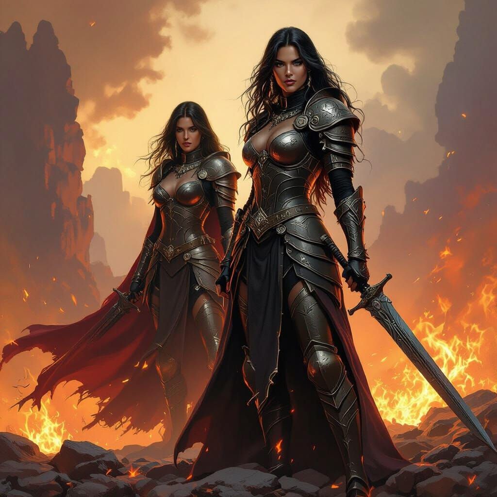 Epic Fantasy Art: Women Command War King