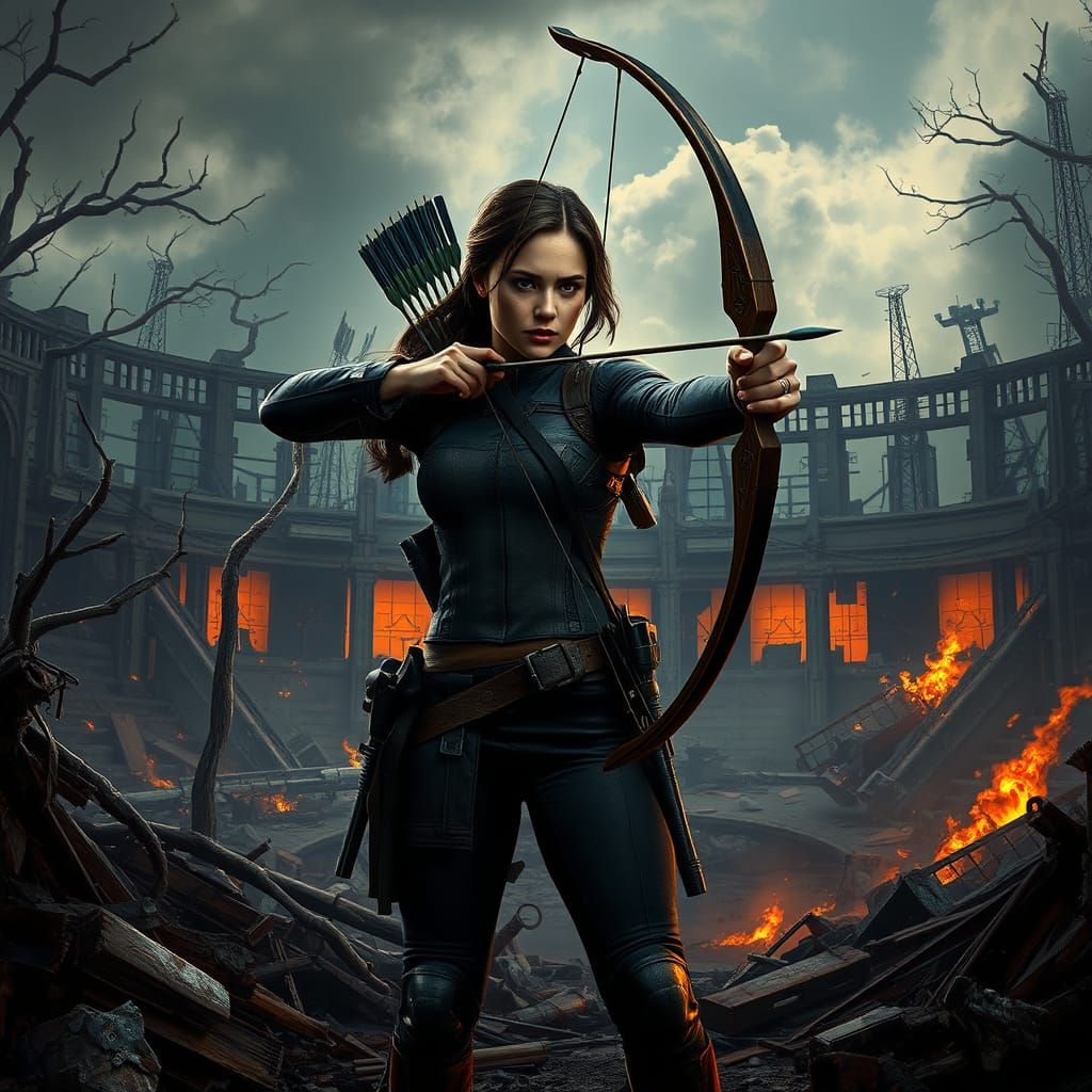 Katniss Everdeen in a Gritty, Post-Apocalyptic Arena