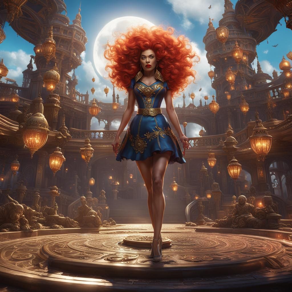 Lady Luck: Detailed Matte Painting in 8k