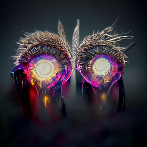 Medicine Feather Fan with Holographic Lighting