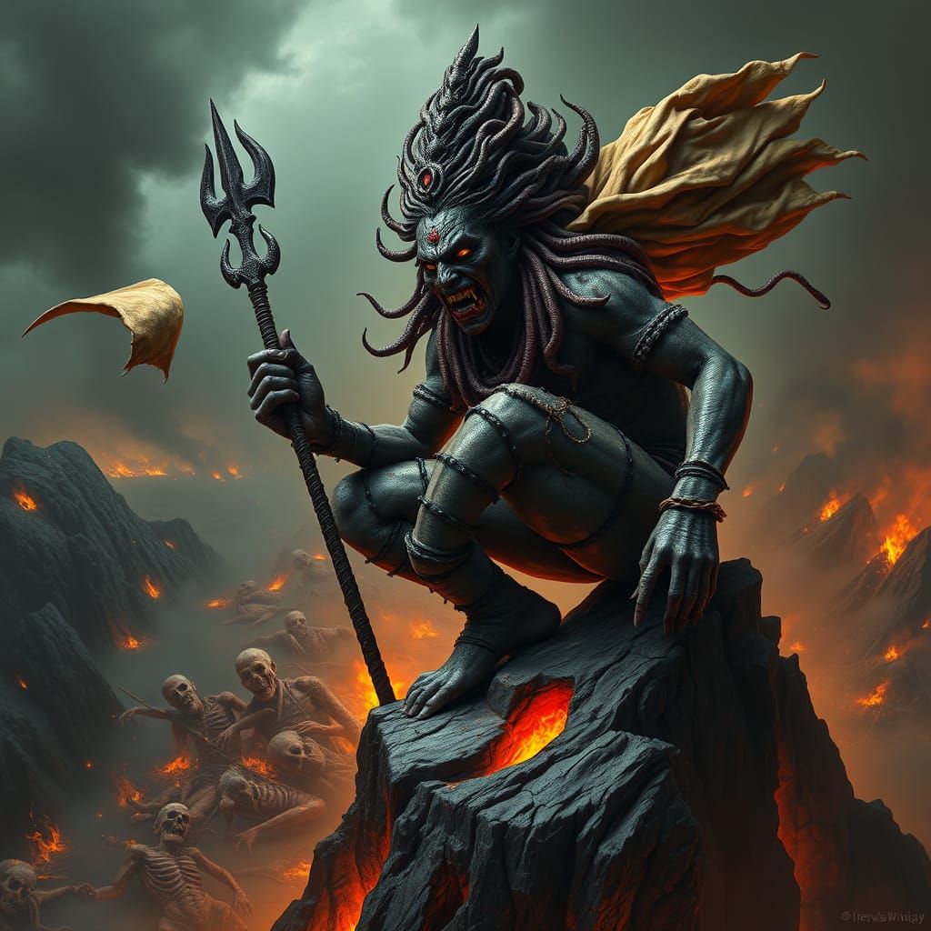 Twisted Lord Shiva Descends into Abyssal Doom