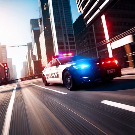 Police Cruiser Responding: 3D Game Cinematic