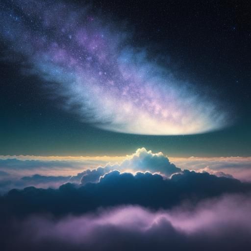 Ethereal Cloud of Inspiration in Surrealist Style