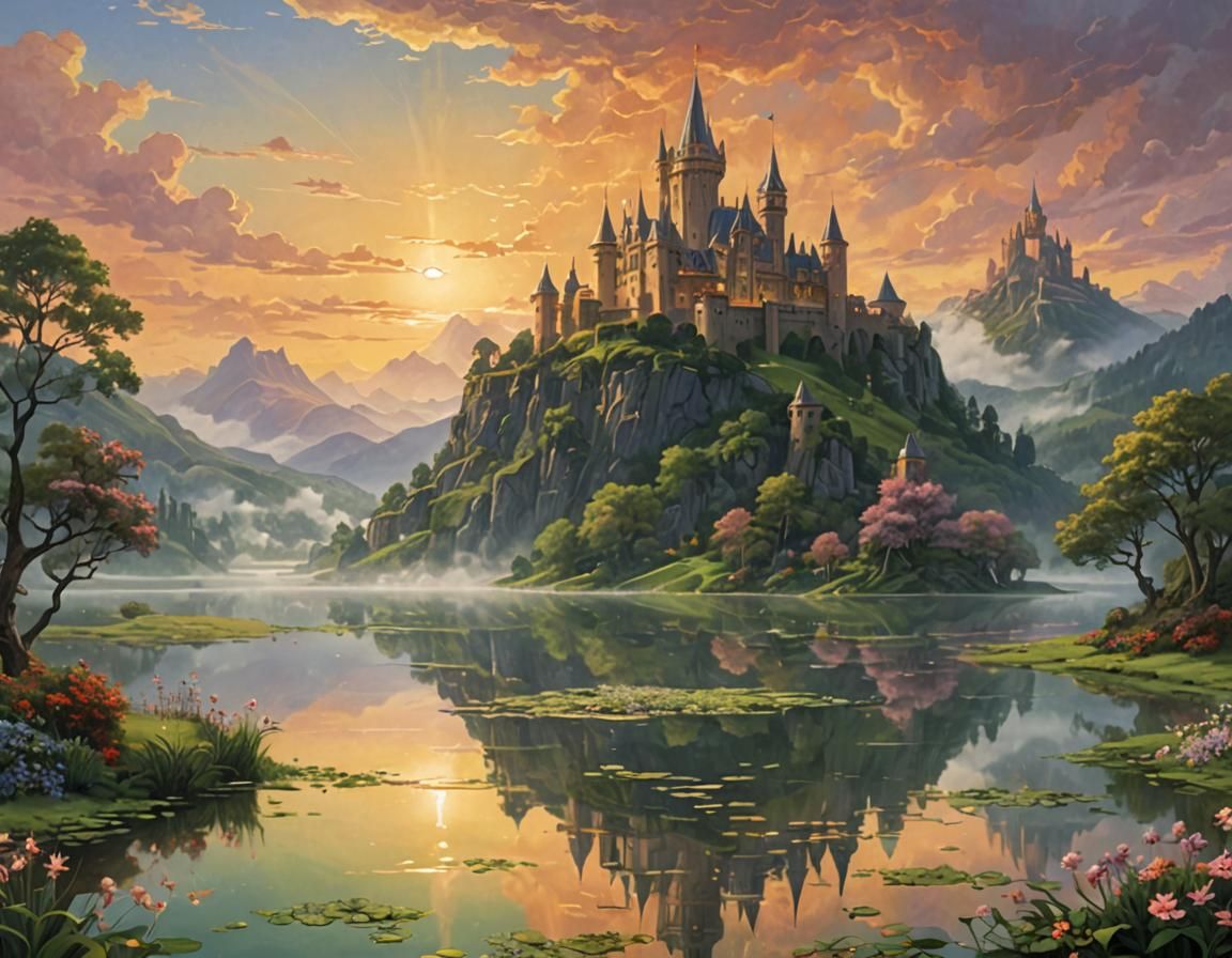 "Avalon, the mythical island surrounded by mist"