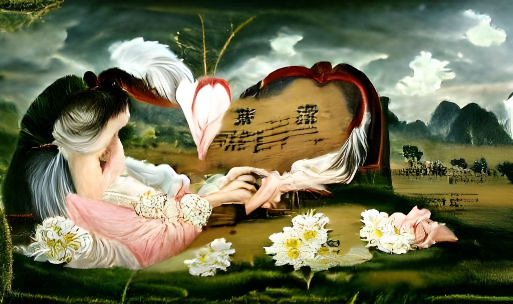 Sorrowful Departure: An 18th Century Romantic Painting