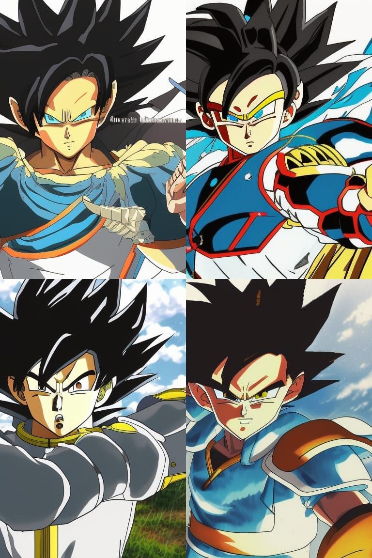 Super Saiyan Knight: Studio Ghibli Anime Art
