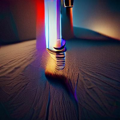Lightsaber with 3D Shading and Depth
