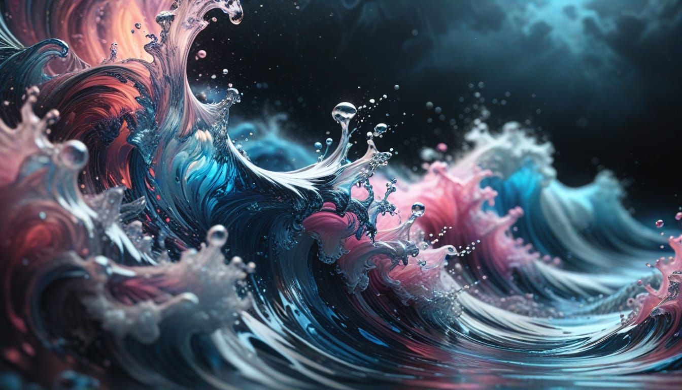 Abstract Breath and Space in Hyperrealistic Style