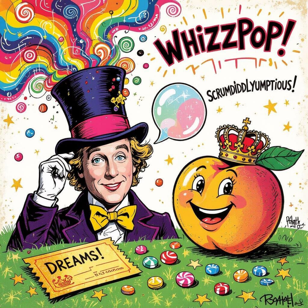 Roald Dahl Worlds Explode in Basquiat Style