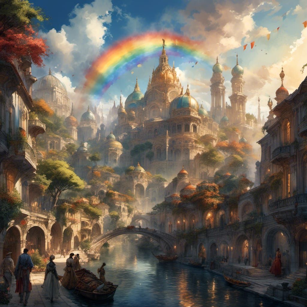 LGBTQIA+ Community Portrait in Watercolor Style