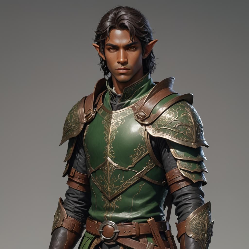 Kind Elf Cleric in Detailed 3D Anime Art