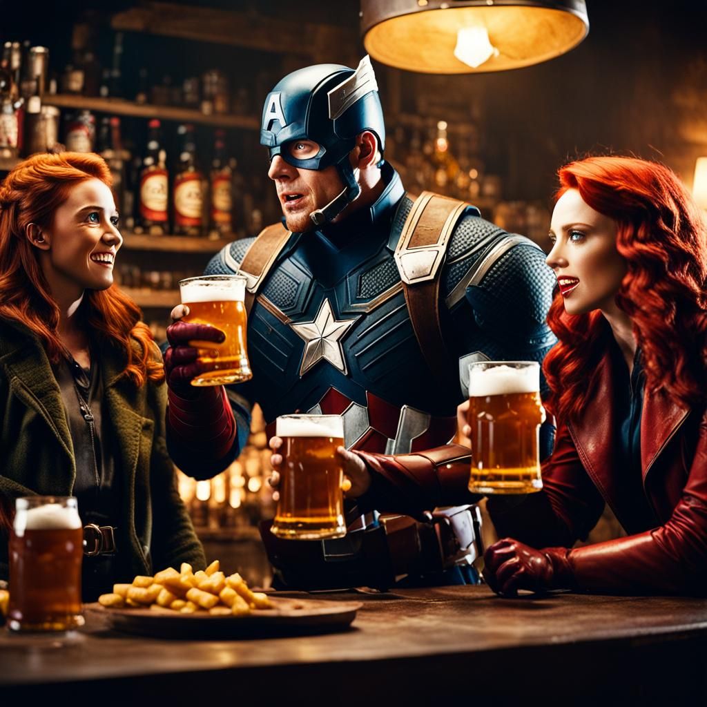 Viking Celebration with Captain America and Avengers