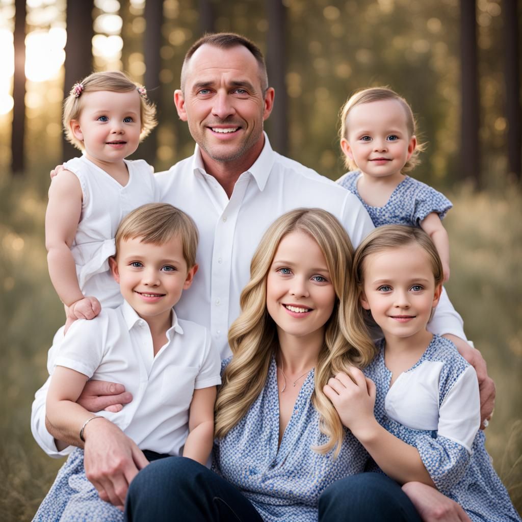 AI Generated Family Photo