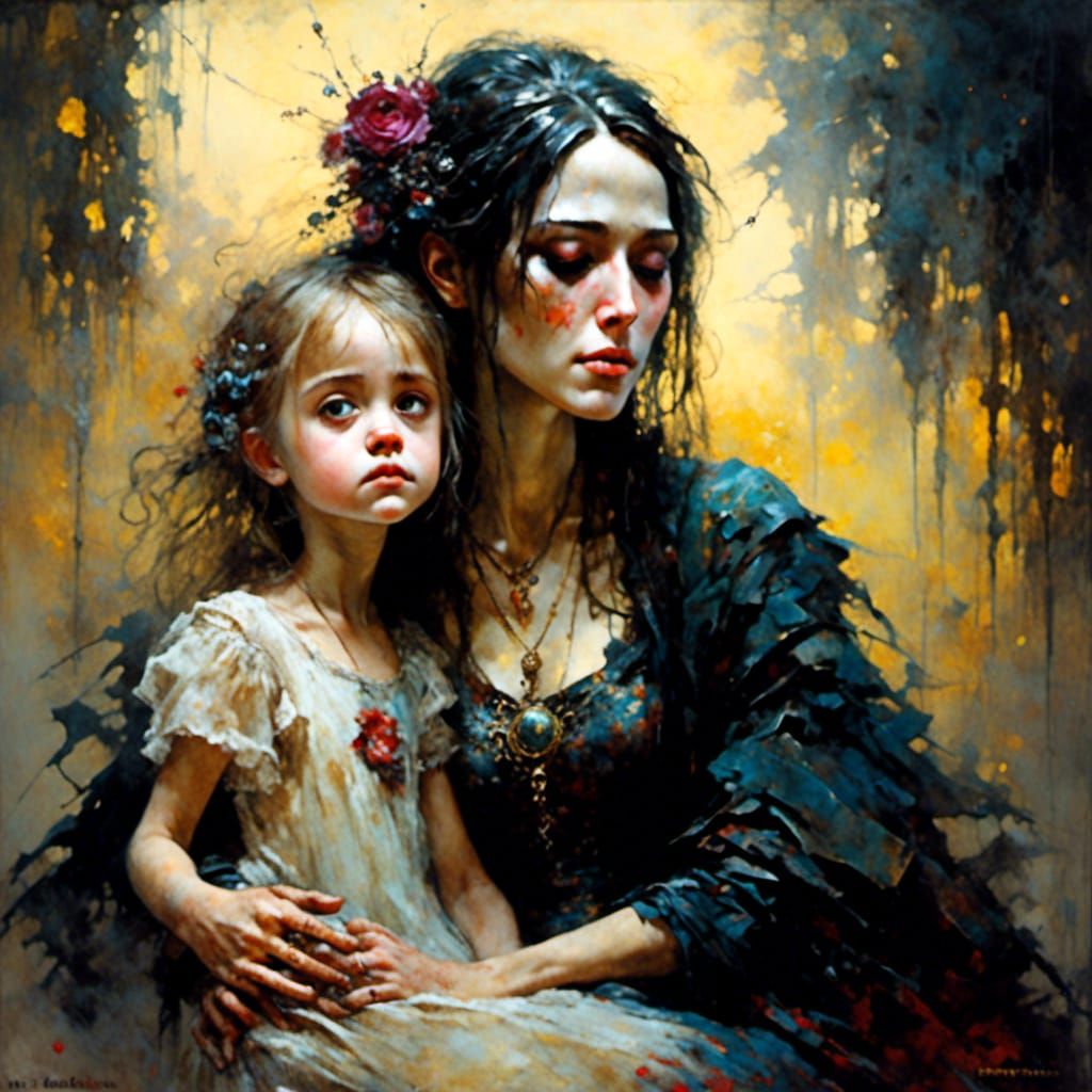 Heartwarming Mother-Daughter Affection