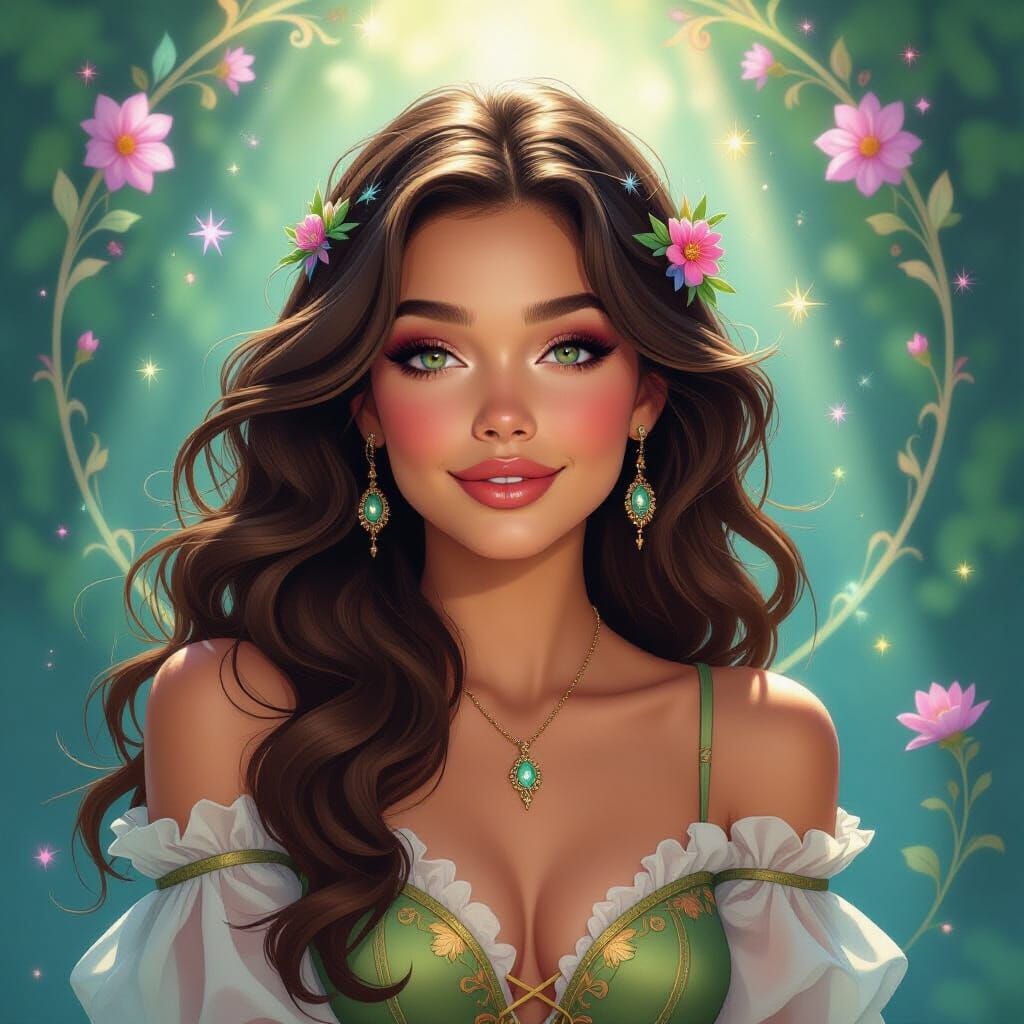 Kylie Cantrall in Whimsical Fantasy Art Style