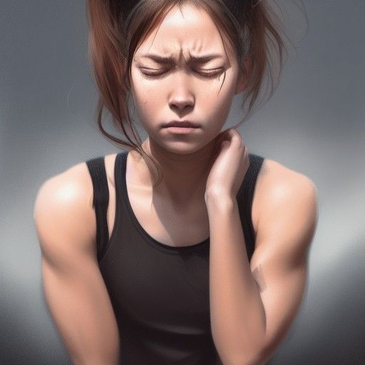 Beautiful Ninja Girl Captured, Hyperdetailed Portrait