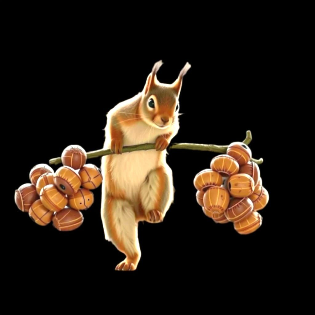 Mischievous Squirrel Generated by AI