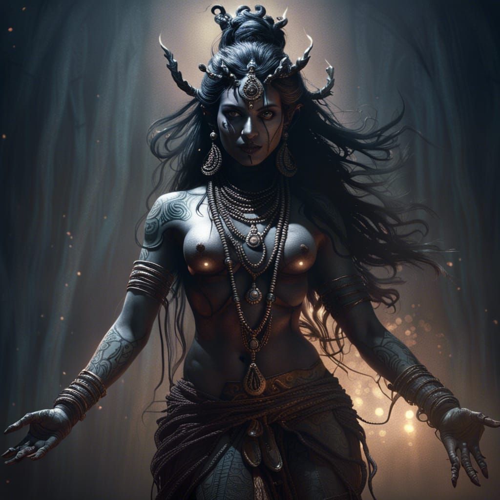 Shiva in Dark Horror Style by Rutkowski and Royo