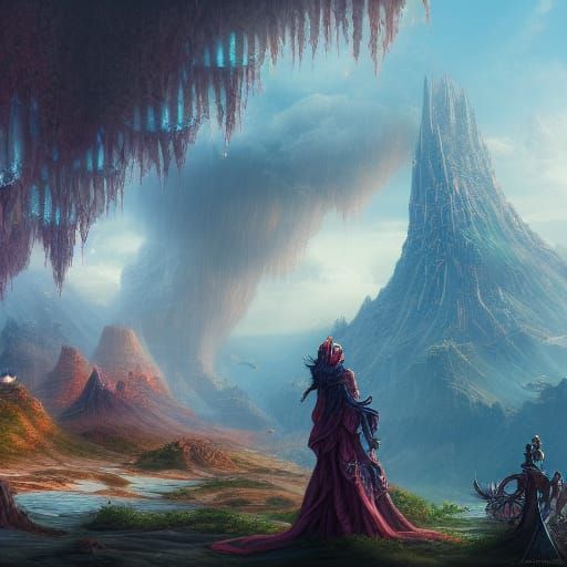 Friendship and Love: A Detailed Matte Painting