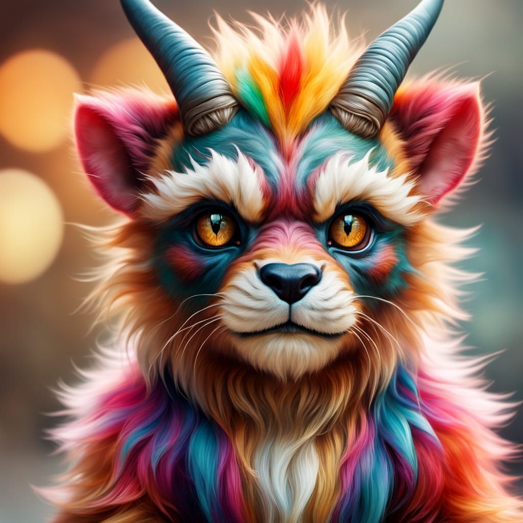 Hyperrealistic Minotaur Portrait in Schoeller Style