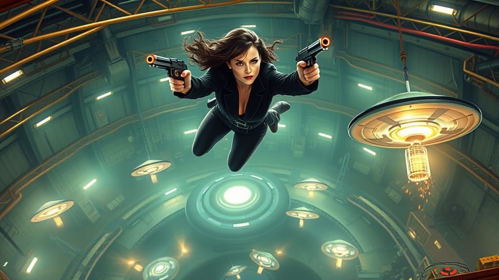 Secret Agent Leaps into Alien Drone Battle