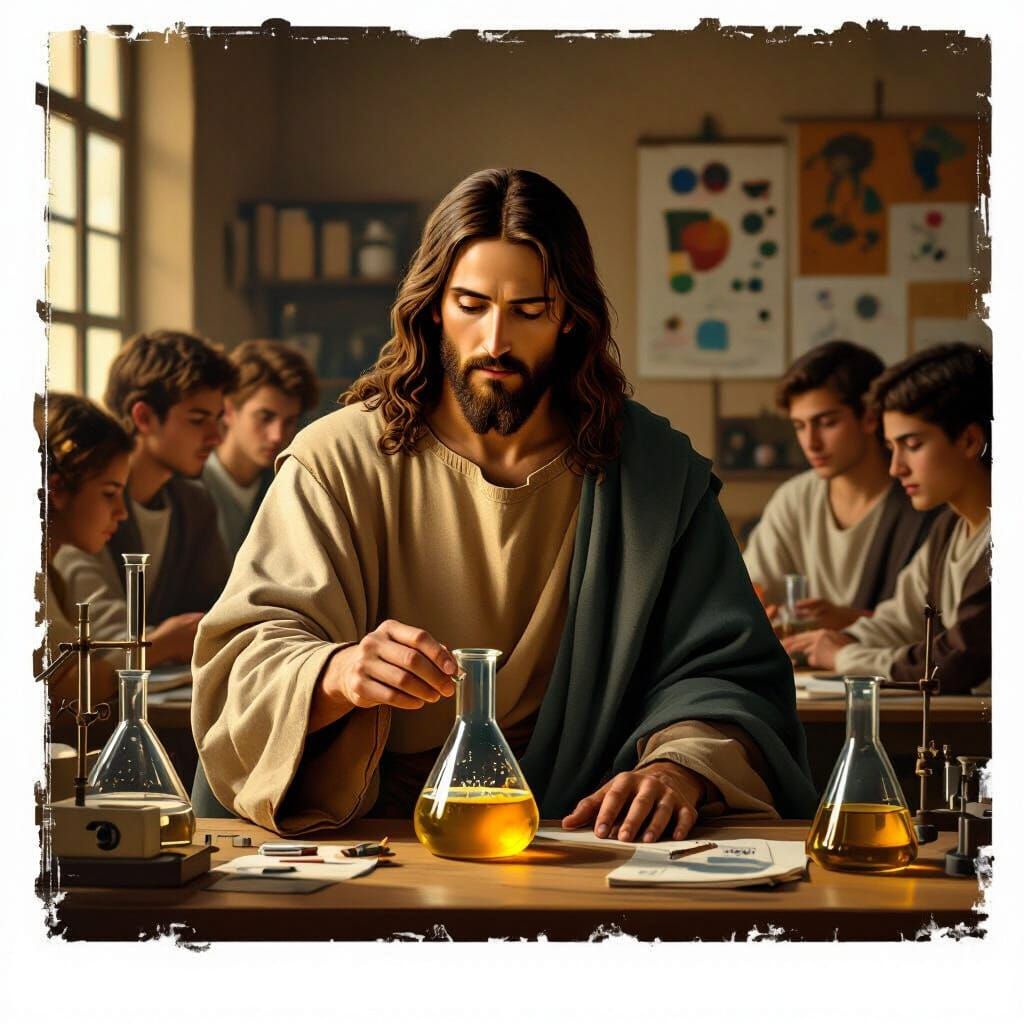 Jesus in Science Class, Renaissance Style