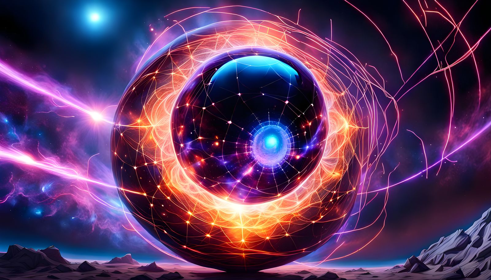 Steampunk Sphere Navigates Space Toward Pulsar and Black Hol...