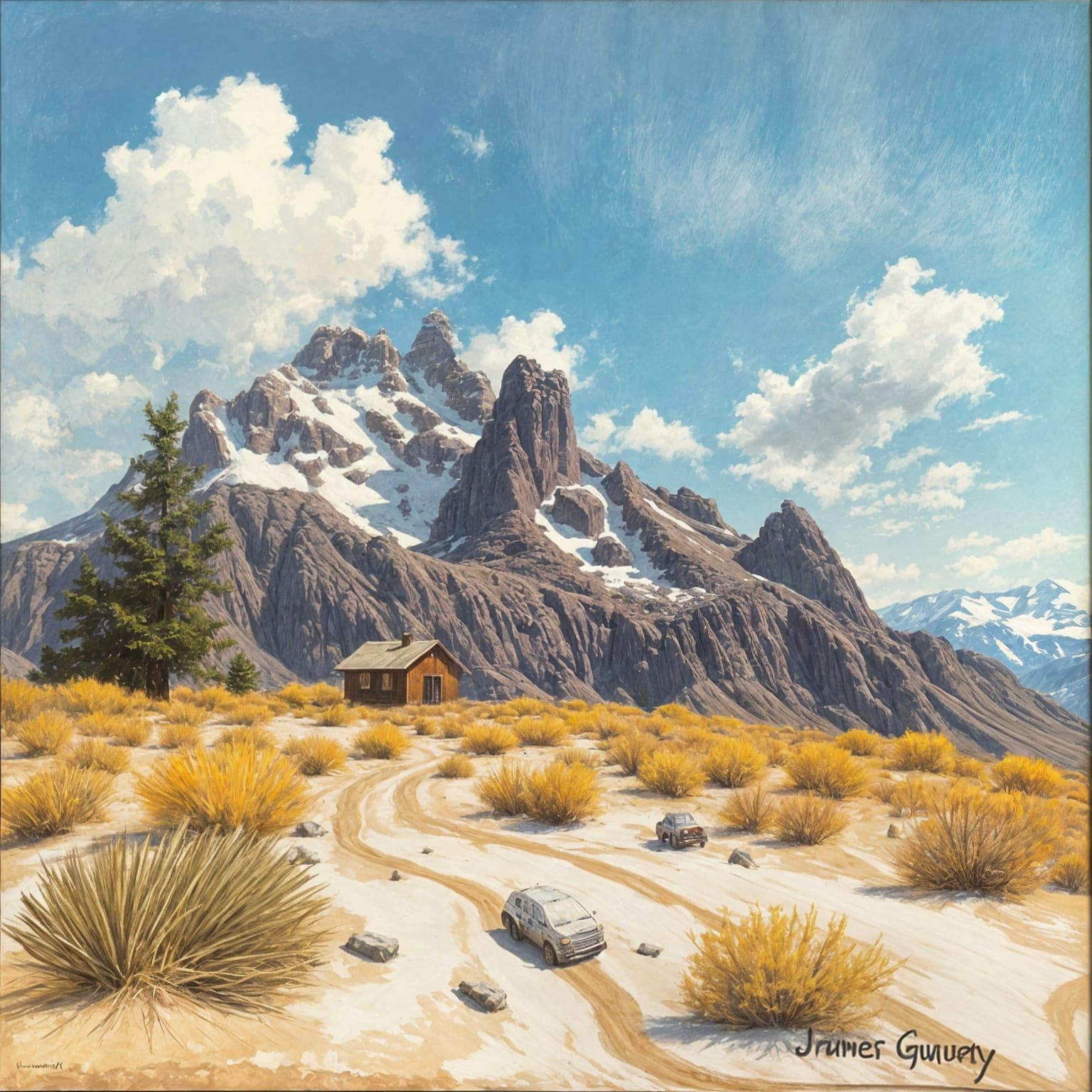 Realistic Oil Painting Inspired by James Gurney