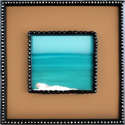 Painted Rocks with Pearls and Beach Glass