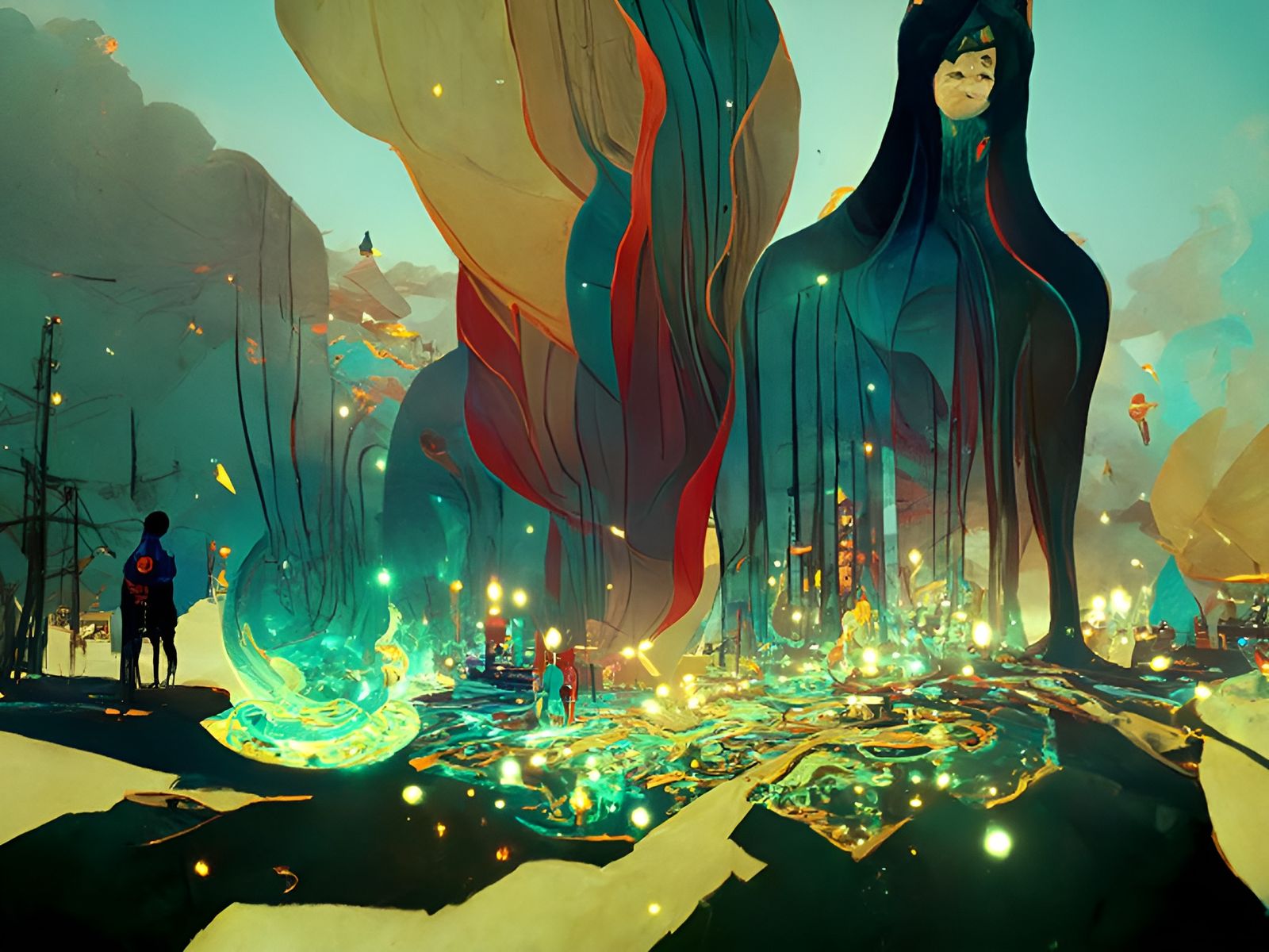 Conceptual Art: Psychedelic Luminary Rendering