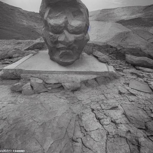 Desolate Traveler in Expressionist Sculpture Style