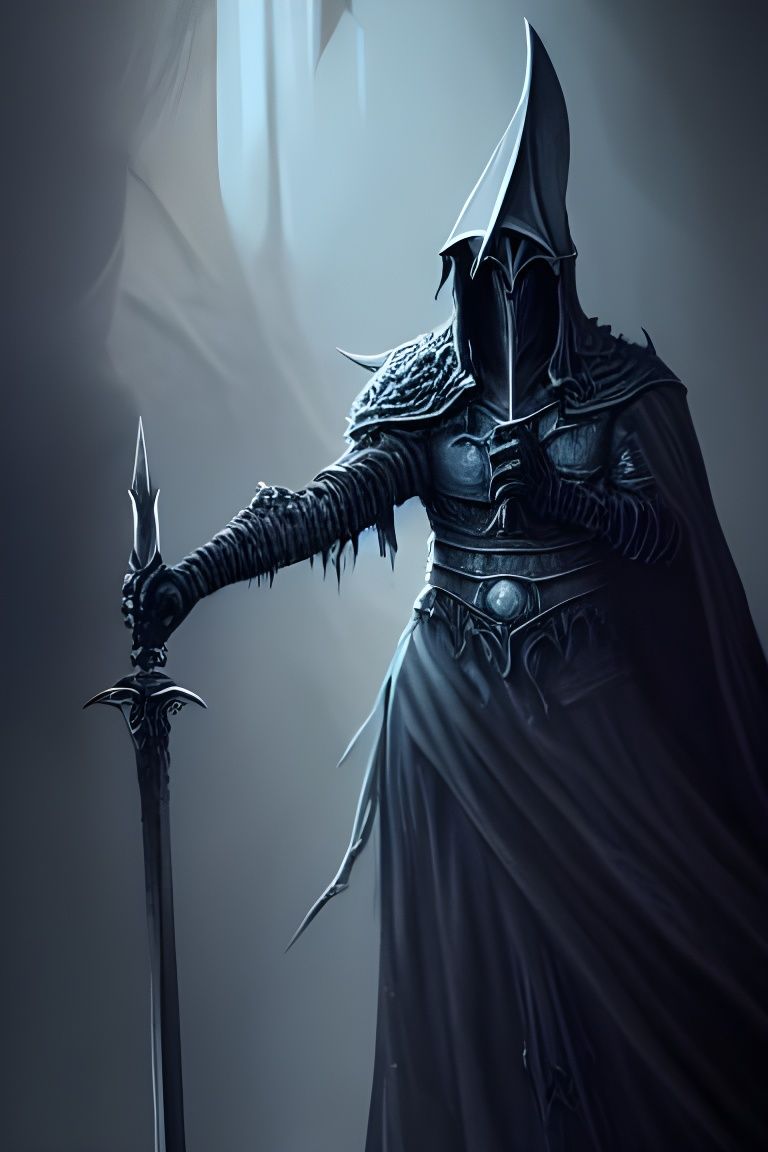 Witch King of Angmar Portrait in Hyper-Detailed Armor