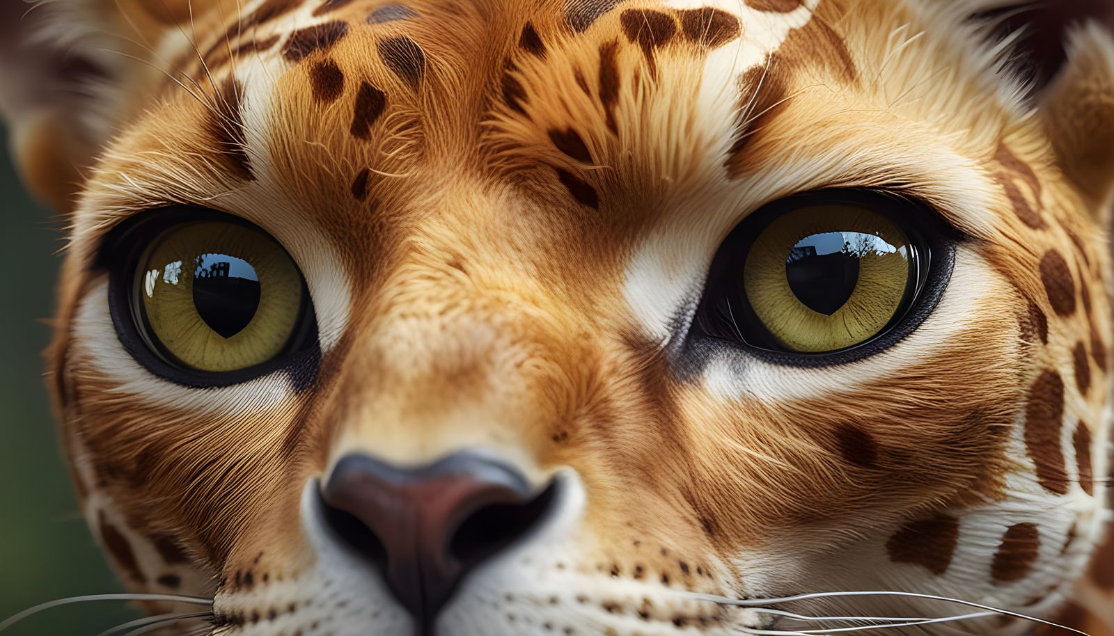 Intense Detailed Fusion: Cat and Giraffe Hybrid