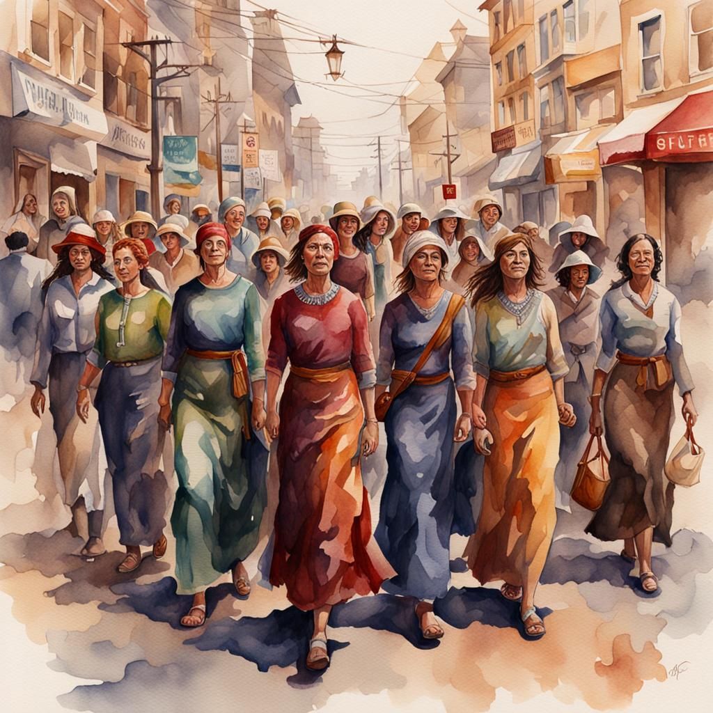 Watercolor Painting for International Women's Day