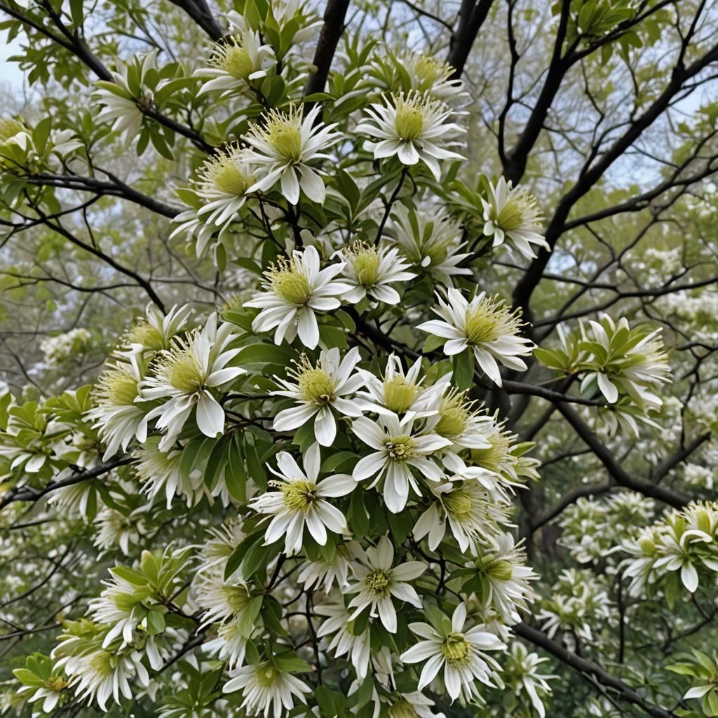 Chinese Fringetree: Detailed Matte Painting in Unreal Engine