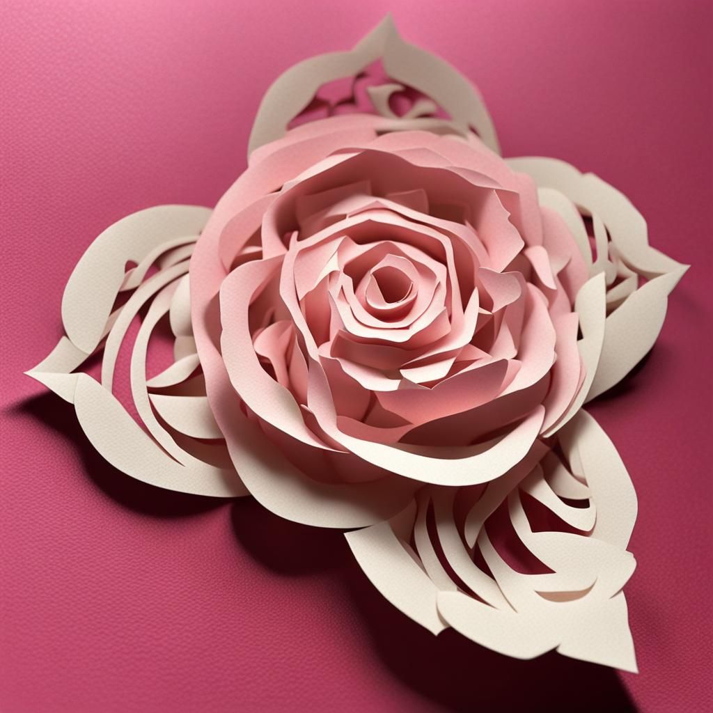 Delicate Kirigami Rose