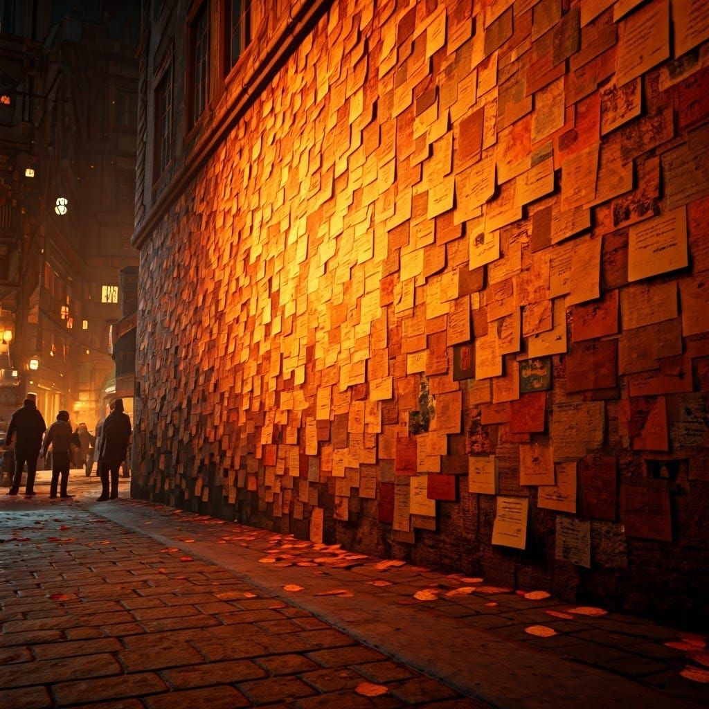 Autumn Collage Wall Art in Dreamlike Fantasy Style