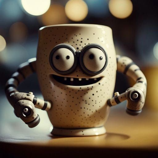 Simple White Mug Generated by AI