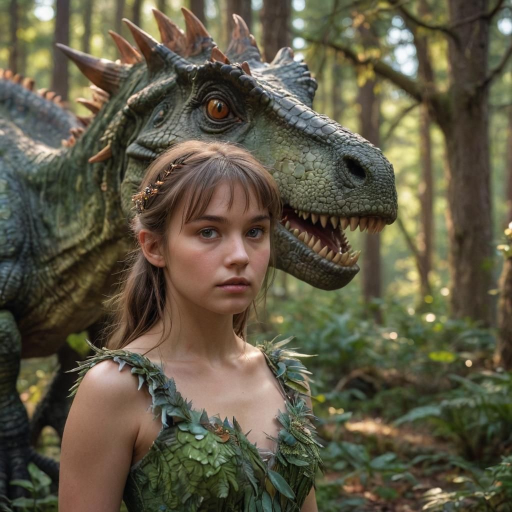 Whimsical Fantasy Portrait in Hyperrealistic Style