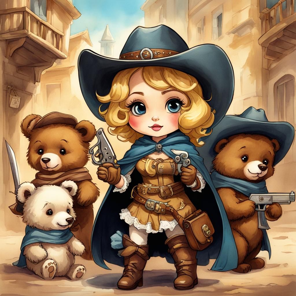 Goldilocks as Baroque Highway Robber Steals Porridge
