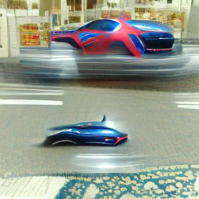 Superfast Car Generated by AI