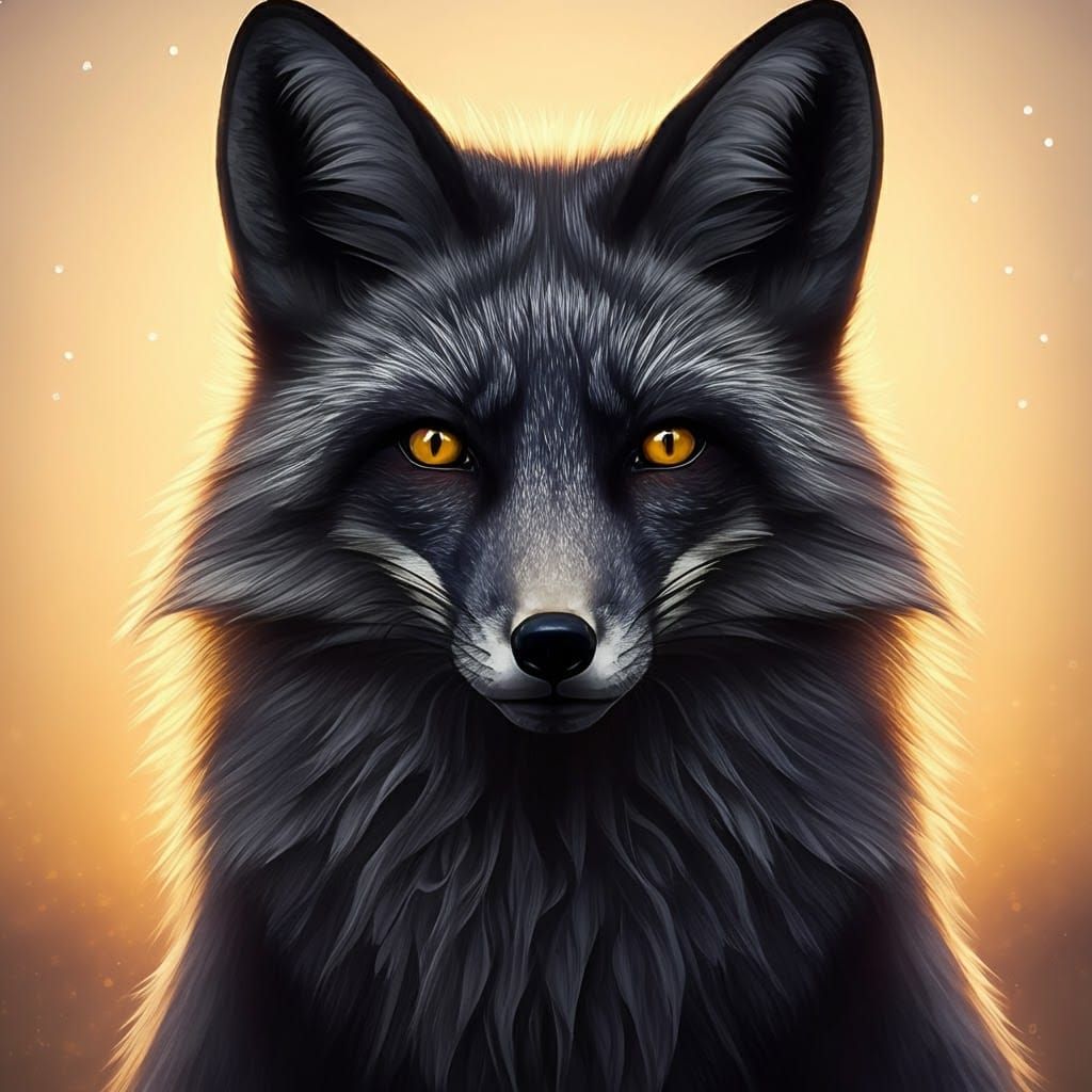 Majestic Silver Fox with Tender Expression