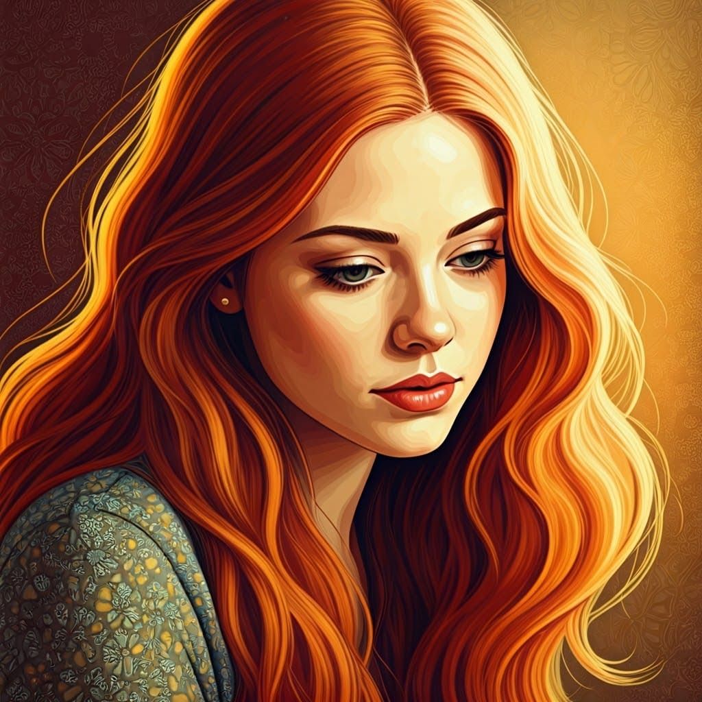 Introspective Portrait of Megan in Dreamy Contemporary Style