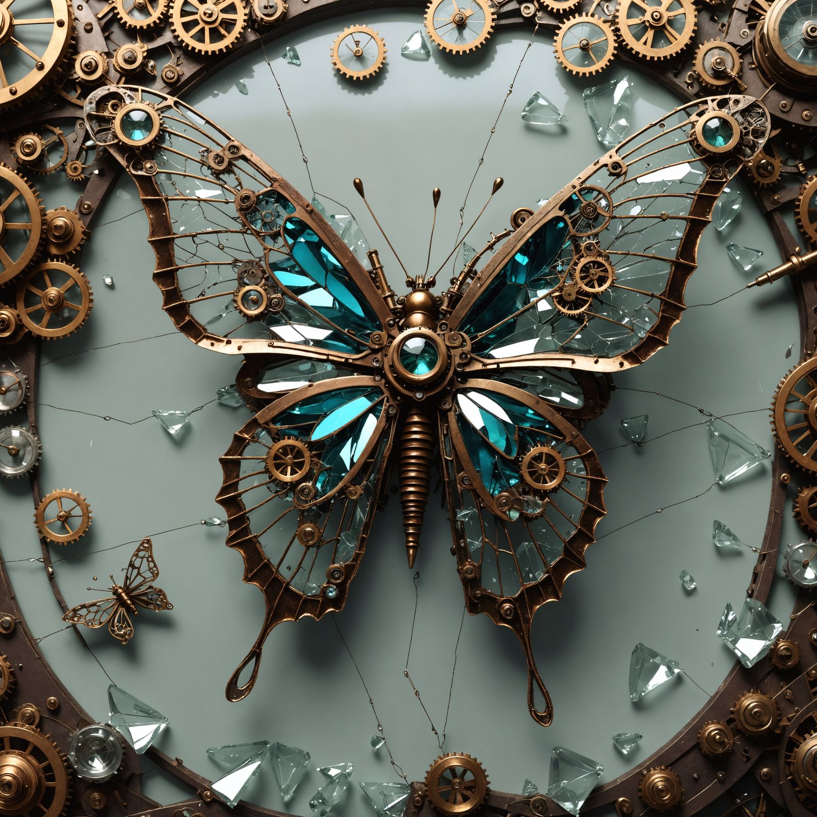 Steampunk Butterfly Flies in Apocalyptic World