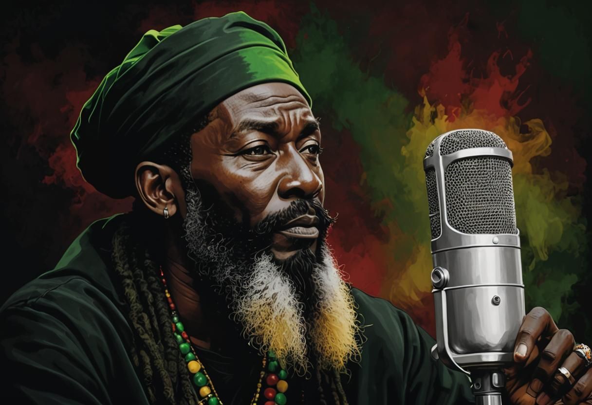 Capleton Illustration: Reggae Music Album Art