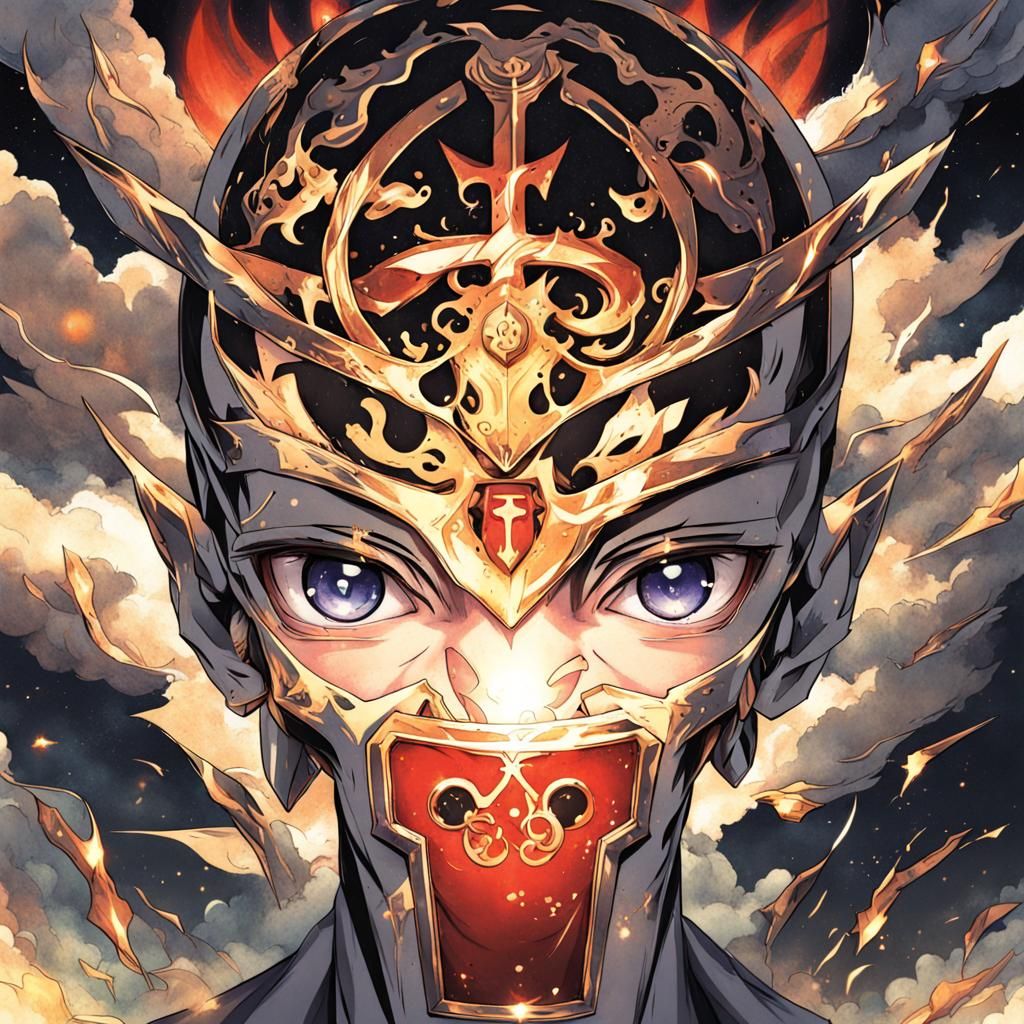 Anime God in Key Visual Style