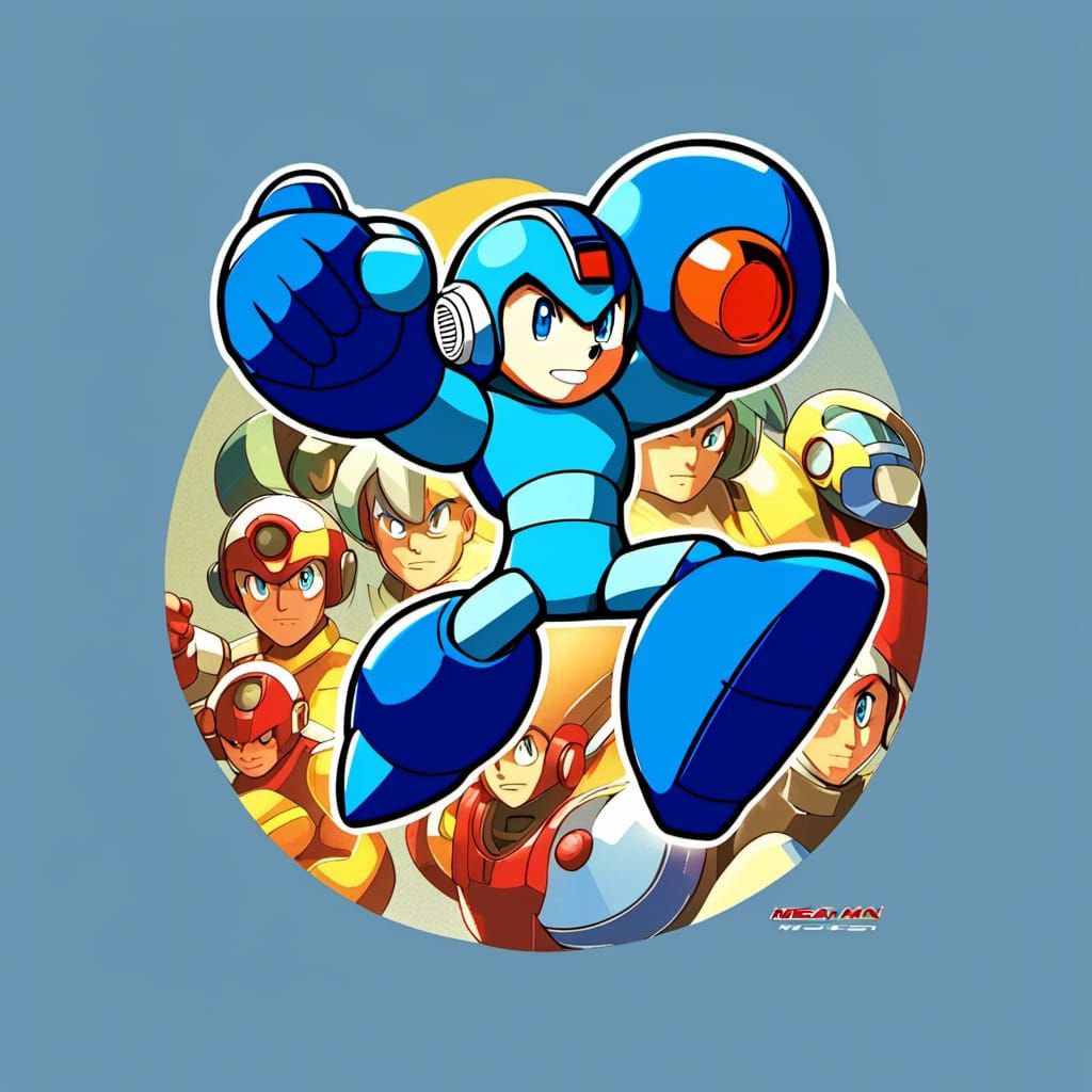Mega Man Digital Art