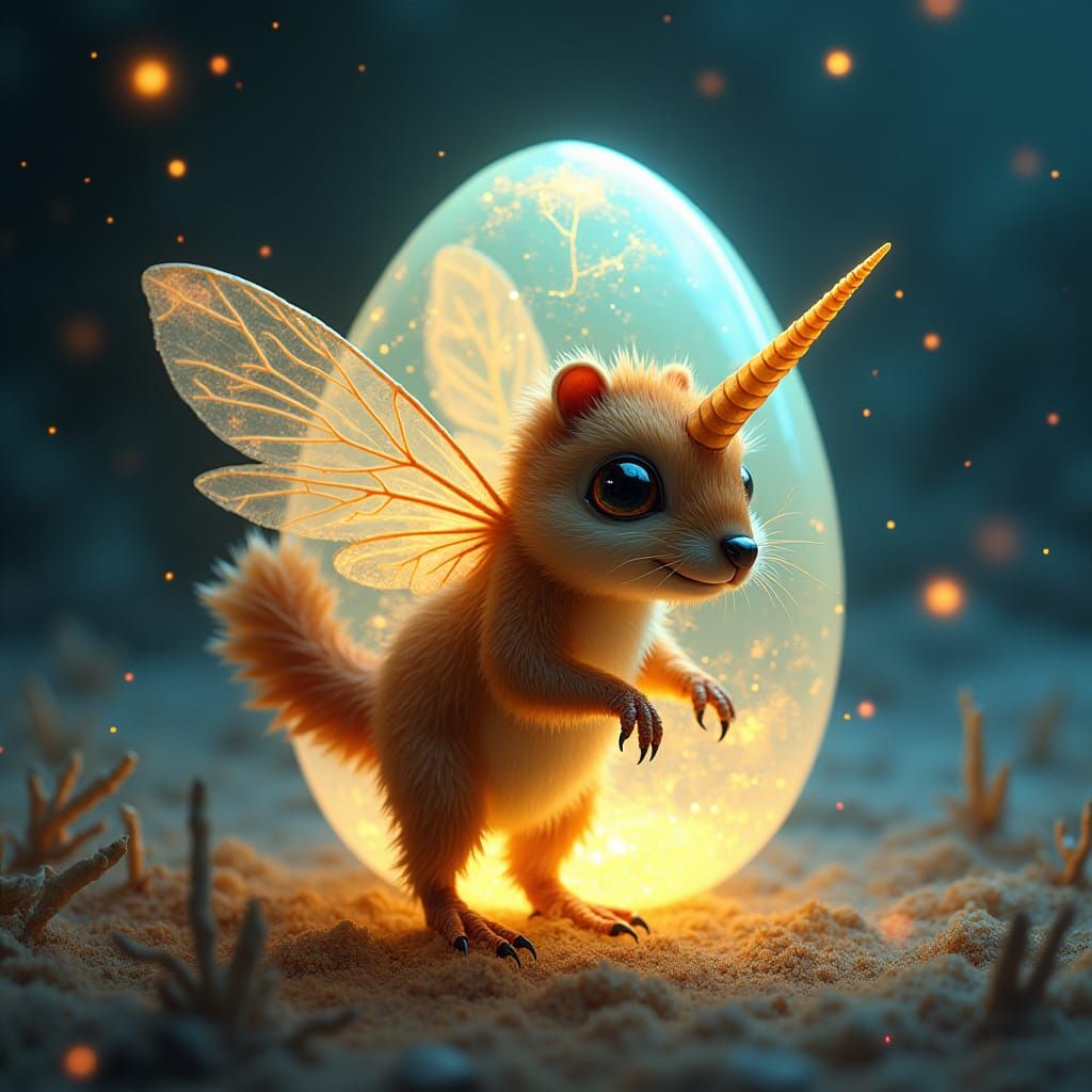 Translucent Egg Reveals Bee-Winged Beaver-Bear Hybrid