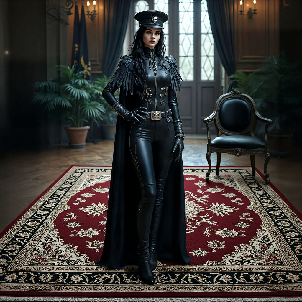 Gothic Serbian Girl: Ravenwing Squadron Commander