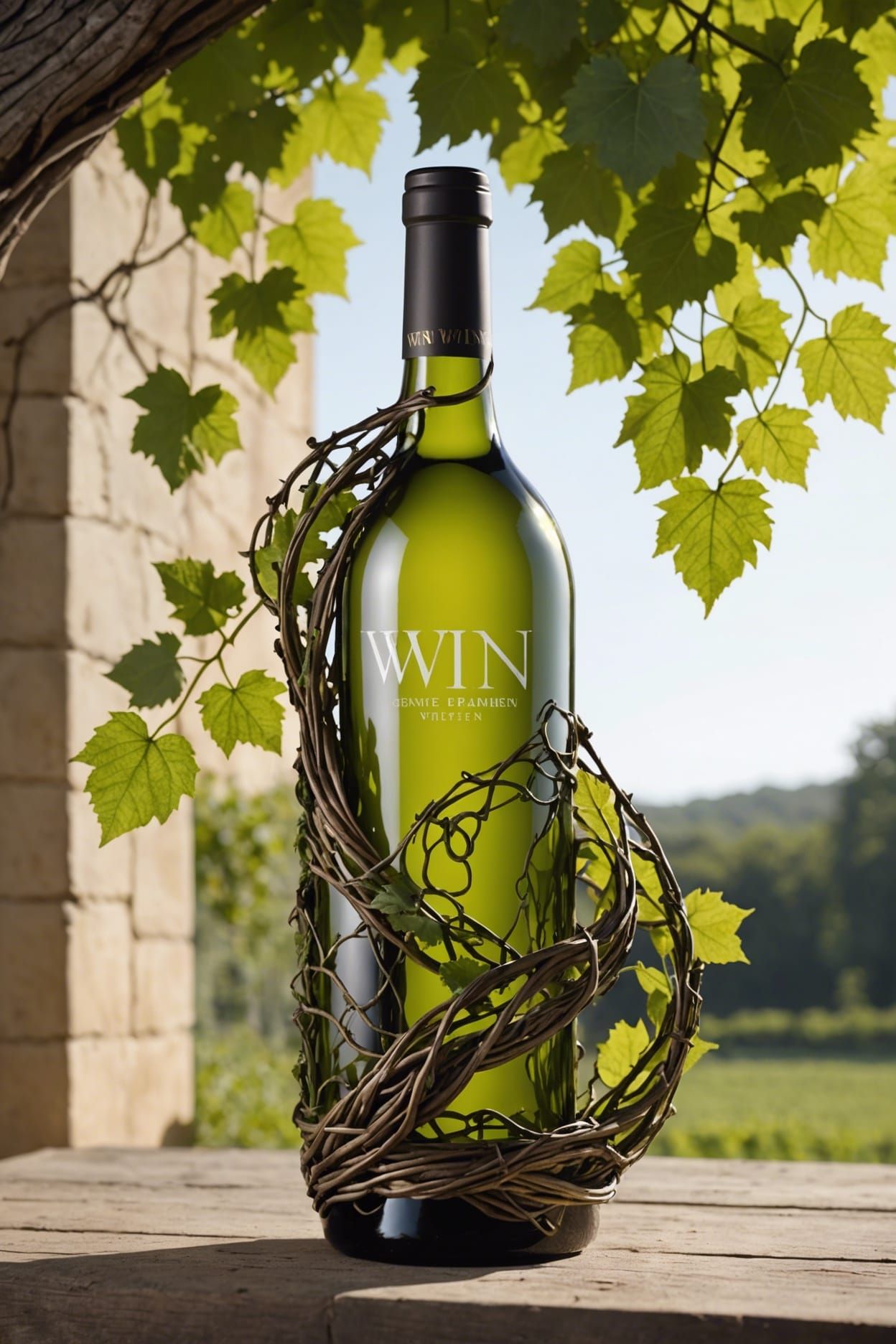 Grapevine Wine Bottle: An Organic Design